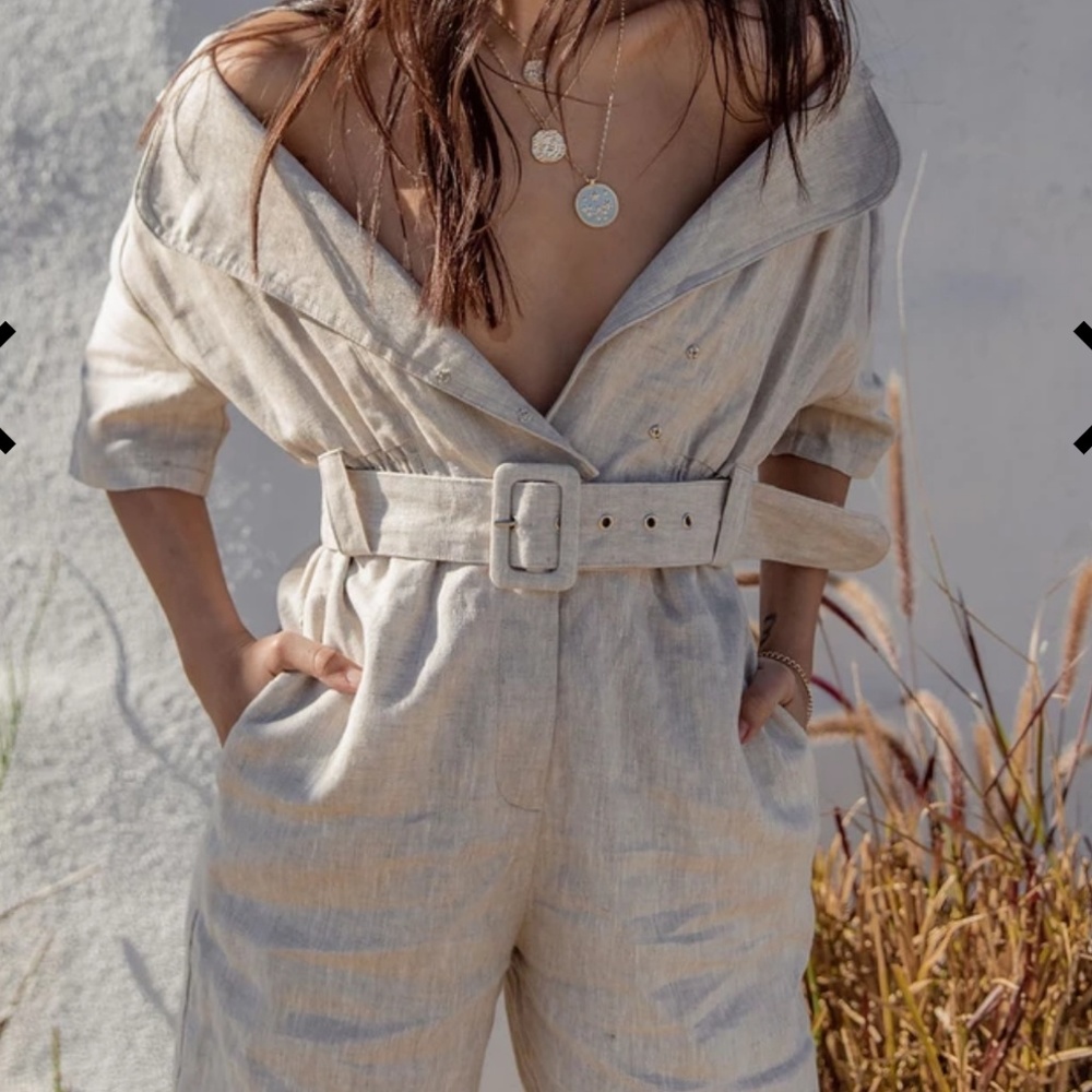 AMELIA Linen Jumpsuit